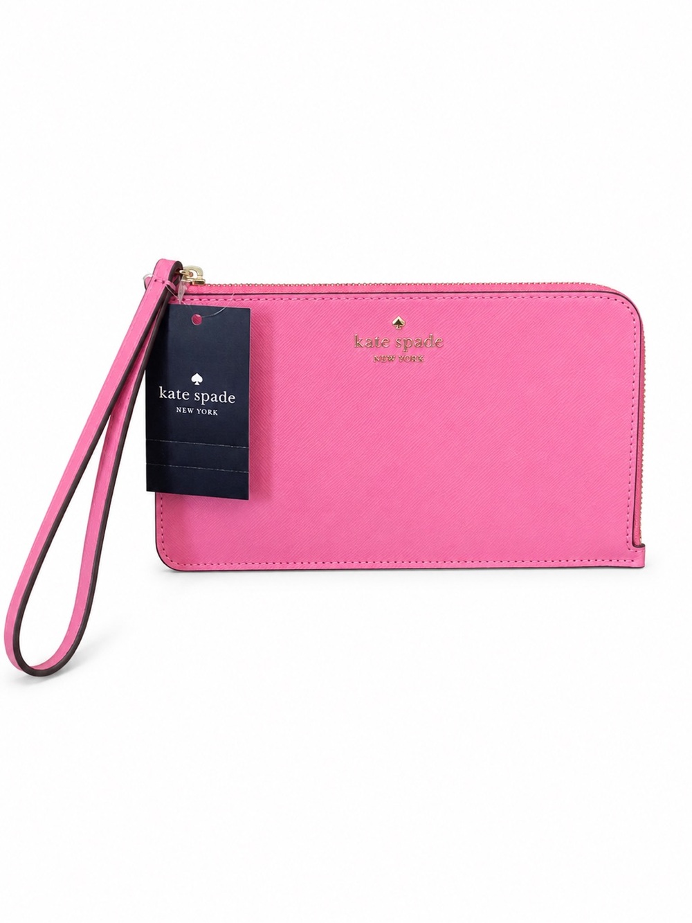 Kate Spade Hot Pink Zip Wristlet NWT